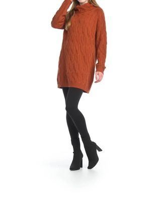 Papillon Cable Knit Sweater In Rust
