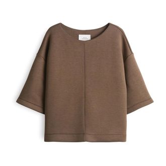 OPUS Dames, Sweatshirts & Hoodies, Bruin, Maat: S Leer