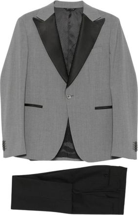 Brian Dales 001 Giacca Grigia Petto Lancia - Heren - Business pakken - Grijs - 2XL - Wol - Kostuums