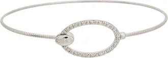 Meshmerise 18K Plated 0.16 Ct. Tw. Diamond Bangle Bracelet