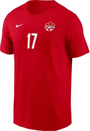 Nike Tajon Buchanan Team Canada Nike Mens Soccer T-Shirt in Red | M11332P375CATB-RED