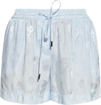 Alexander McQueen Shorts met trekkoord - Blauw