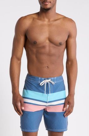 Quiksilver Original Straight Board Shorts in Dark Denim at Nordstrom, Size 30