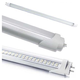 Trade Shop Trade Shop Traesio - Tubo Neon A Led T8 60cm 90cm 120cm 150cm 6000k 3000k Luce Fredda Calda Neutra - -bianco Freddo Copertura Trasparente 60 Cm