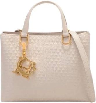 Carolina Herrera Duchess Handbag - Dames - Handtassen - Beige - ONE Size - Katoen - Tassen
