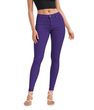 HyBrid & Company Womens Butt Lift Stretch Denim Jeans P37360SK Purple 5