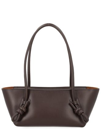 Hereu Womens Shoulder Bag Fleca Brown Leather