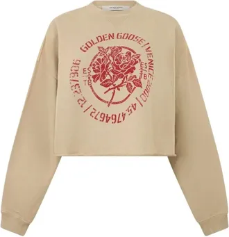 Golden Goose Donna, Felpe, Beige, L, new