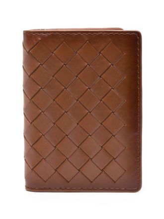 Aspinal of London folded leather card holder - Brown
