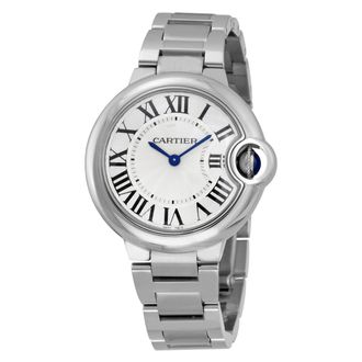 Cartier Pre-owned Cartier Ballon Bleu De Cartier Silvered Opaline Dial Ladies Watch W6920084