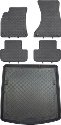 OEM Juego De Alfombrillas De Goma Para Coche Y Alfombrilla Para Maletero Para Audi A4 B8 Sed&aacute;n (enero De 2008 - Octubre De 2015)