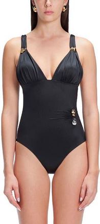 Moeva Marina One Piece Swimsuit in Black at Nordstrom, Size X-Small Eu
