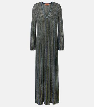Missoni Vestido de fiesta de lam&eacute; a rayas