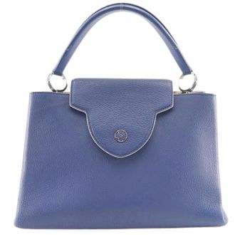 Louis Vuitton Pre-owned Vintage Handtas - Dames - Pre-owned - Blauw - Maat: ONE Size Leer