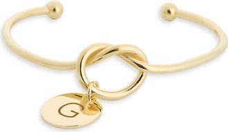 Meshmerise Love Knot Initial Bracelet in Yellow-G at Nordstrom Rack