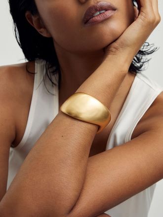 Reiss Gold Sculpted Cuff
