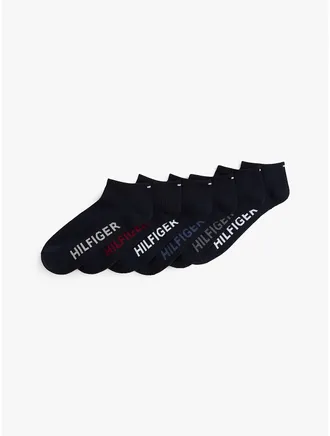 Tommy Hilfiger Mens Ankle Sock 6-Pack - Navy Blue/Multi