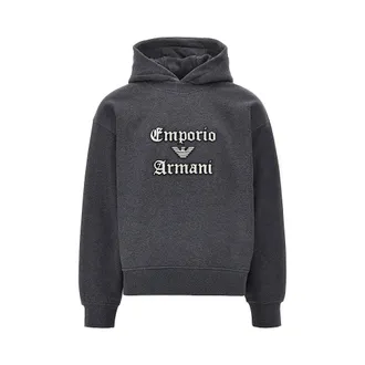 Emporio Armani Soft Touch logo embroidery hoodie Man XL