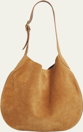 Nili Lotan Jagger Suede Shoulder Bag