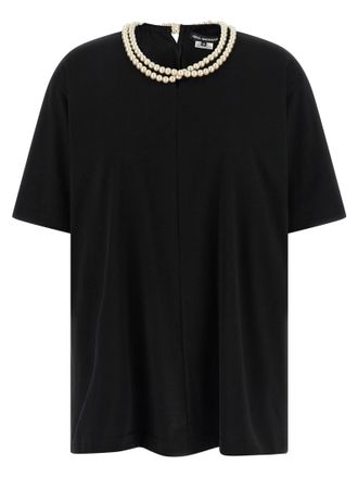 Junya Watanabe Womens Pearl Necklace T-Shirt