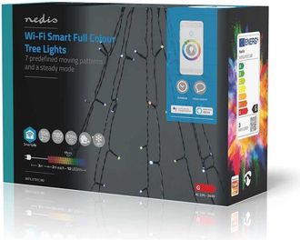 Nedis &Aacute;rbol Colgante Led Multicolor Negro 15 Cm