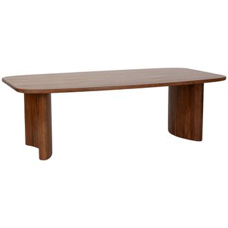 Wanderlust Deco Mesa De Comedor De Madera Marr&oacute;n 240x128x77h Cm