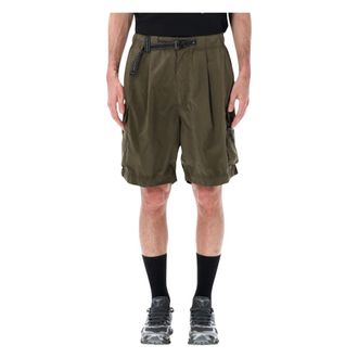 And Wander Outdoor Shorts, male, Green, Size: XL Over Cargo Short
