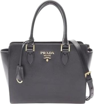 Prada Pre-owned Handbags, female, Black, Size: ONE SIZE Pre-owned Fabric Handbag