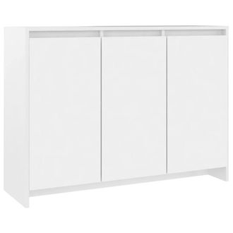 Berkfield Home Sideboard White 102x33x75 cm Engineered Wood | Size: 102 x 33 x 75 cm