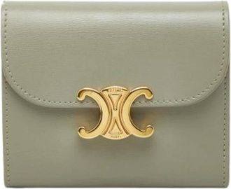 Celine Pre-owned Wallets, female, Green, Size: ONE SIZE Pre-owned Vintage Wallet