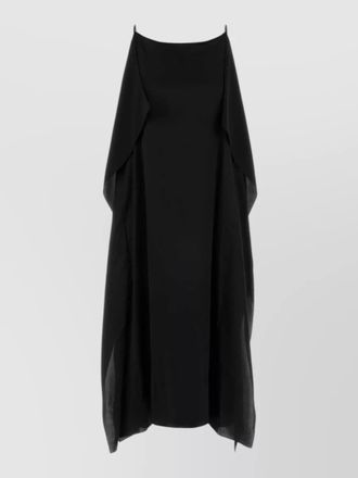 The Row sleeveless kylo dress with draped midi cut
