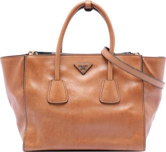 Prada Pre-owned Prada Glace Calf Twin Pocket Satchel Unisex COISM8ID6DRNS2WC