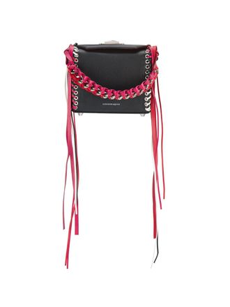 Alexander McQueen Box tassel bag - Zwart