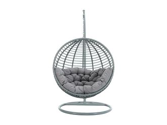 VENTE-UNIQUE.COM Sill&oacute;n colgante resina gris