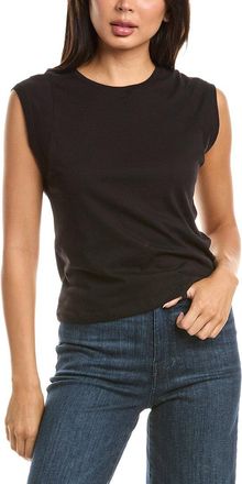 T Tahari Extended Shoulder Crewneck Sweater
