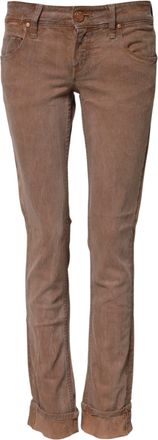 Acht Gescheurde Slim Fit Jeans met Cuff