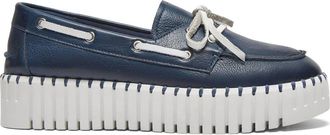 Silent D Womens Boat Sneaker In Navy