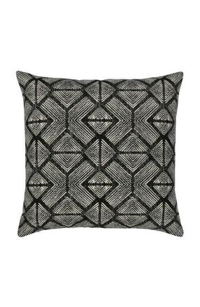 Elaine Smith Bakuba Indoor & Outdoor Woven Accent Pillow in Ebony at Nordstrom, Size 20X20