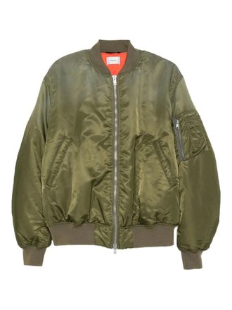 Haikure zip-front bomber jacket - Green