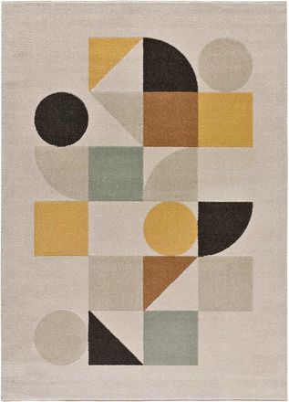 Atticgo Alfombra escandinava beige/multicolor 120x170 cm