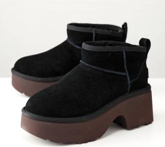 UGG Womens Ultra Mini New Heights Boots In Black