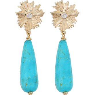 Panacea Burst Turquoise Drop Earrings at Nordstrom