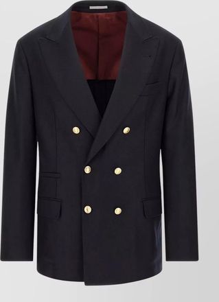 Brunello Cucinelli virgin wool double-breasted blazer