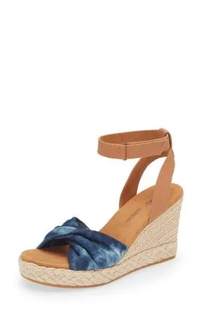 Toms Marisela Wedge Sandal in Navy at Nordstrom Rack, Size 8.5