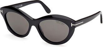 Tom Ford FT1111 TONI Polarized 01D Womens Sunglasses Black Size 55