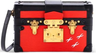 Louis Vuitton Petite Malle Handbag Epi Leather clutch bag - Zwart