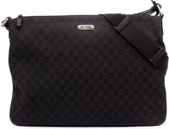 Gucci Pre-owned Gucci GG Denim Crossbody 190628 204046