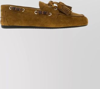 Miu Miu suede tassel moccasin loafers