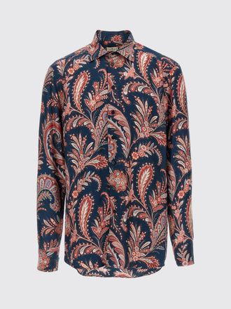 Etro Camicia classica Etro in cotone con stampa Paisley