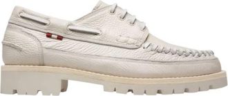 Bally Trendal Whipstitched Leather Moccasins, Brand Size 37 ( US Size 6.5 )